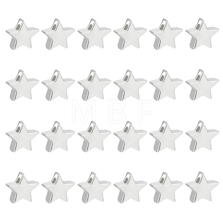 24Pcs Sterling Silver Beads STER-BC0001-99-1