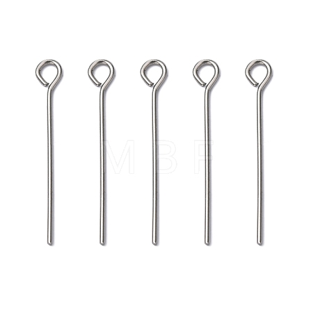 Non-Tarnish 304 Stainless Steel Eye Pin X-STAS-R045-25mm-1