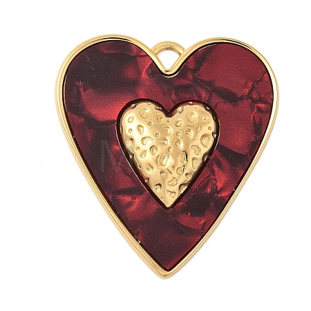 Opaque Acrylic Pendants STAS-P404-12G-03-1