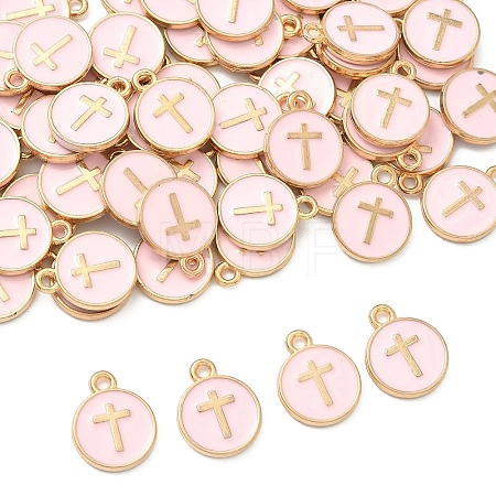 60Pcs Alloy Enamel Pendants ENAM-YW0008-02K-1