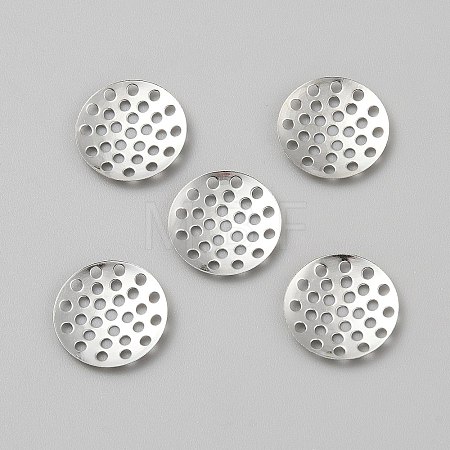 Iron Finger Ring Brooch Sieve Findings IFIN-WH0065-62A-P-1