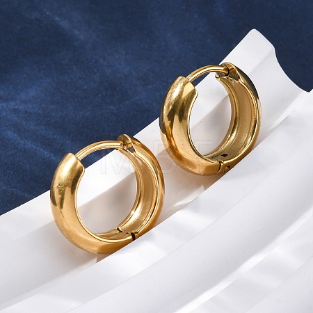 316 Surgical Stainless Steel Hoop Earrings for Women EJEW-G429-01A-G-1