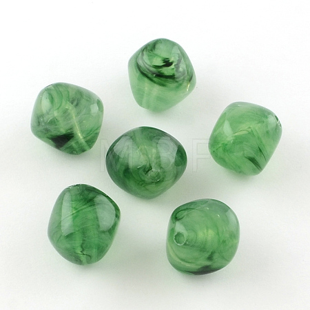 Bicone Imitation Gemstone Acrylic Beads OACR-R024-11-1