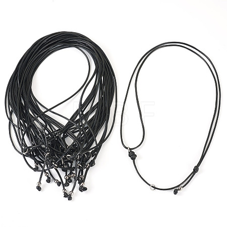 Waxed Polyester Cord Necklaces NJEW-TAC0022-05-1
