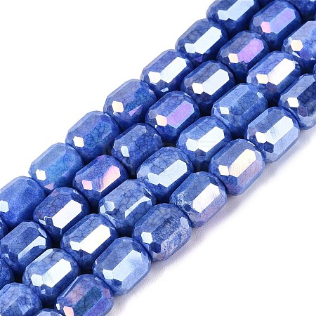 Anti-Tarnish Electroplate Glass Beads Strands EGLA-N027-03A-17-1