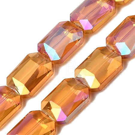 Electroplated Glass Beads EGLA-H002-A-09-1