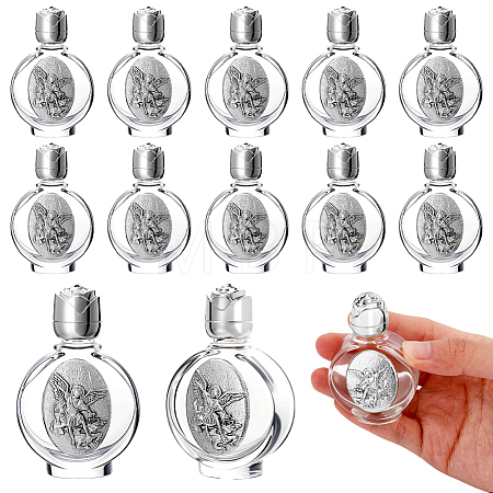 12Pcs Glass Empty Holy Water Bottles for Religious AJEW-GA0008-90B-AS-1