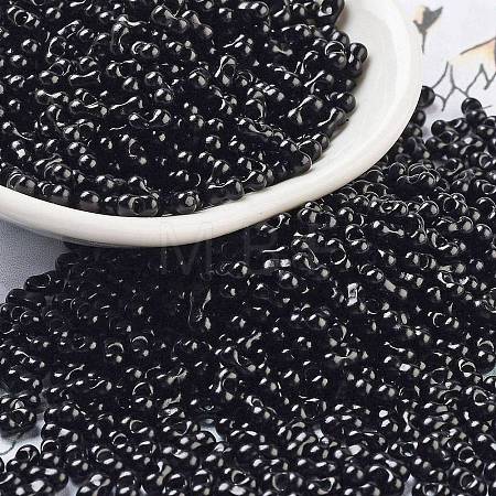 Baking Paint Glass Seed Beads SEED-A033-04A-1