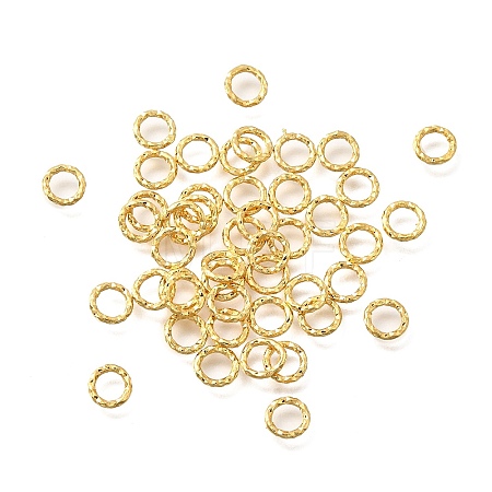 Brass Soldered Closed Rings KK-B147-05A-G-1