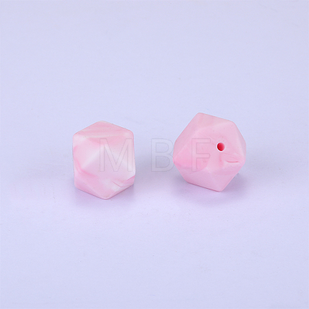 Hexagonal Silicone Beads SI-JX0020A-56-1