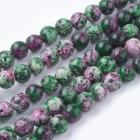 Natural Gemstone Beads Strands G-G086-8mm-1-1