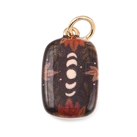 Brass Enamel Pendants ENAM-I087-03A-1
