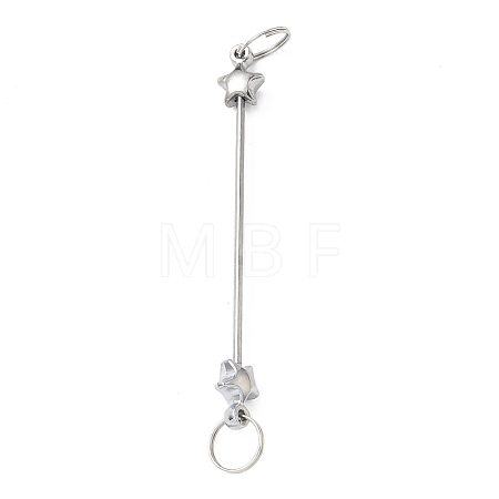 Iron Beadable Keychain Bar IFIN-F164-03A-1