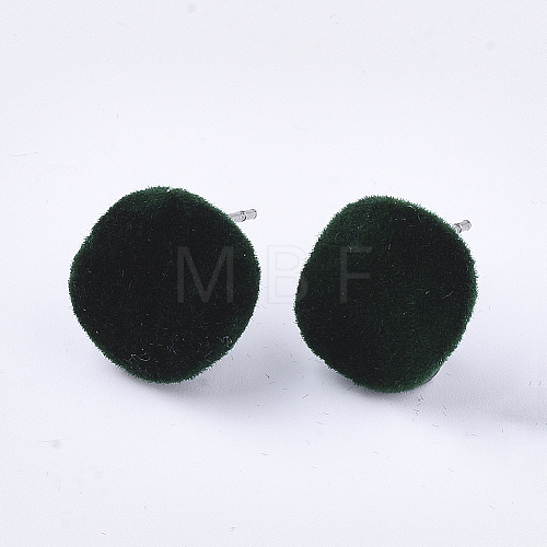 Flocky Iron Stud Earring Findings IFIN-S704-34B-1
