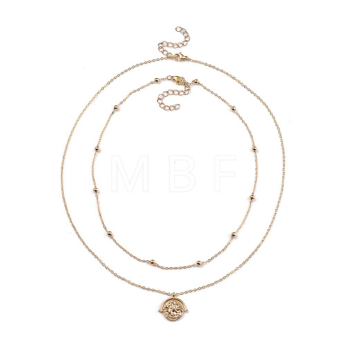 Pendant Necklaces & Chain Necklaces Sets X-NJEW-JN02915-1