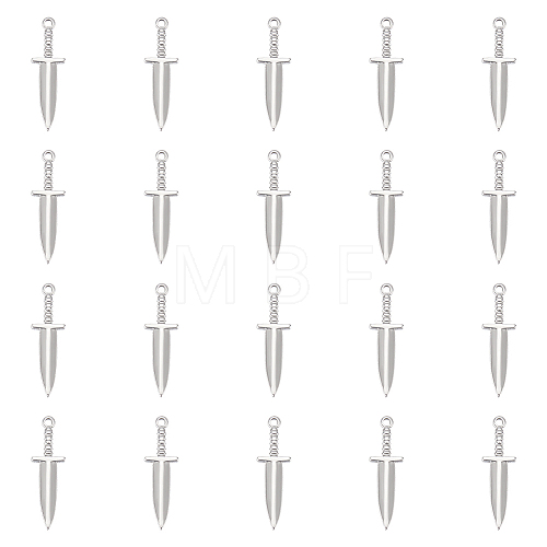 Unicraftale 20Pcs 304 Stainless Steel Pendants FIND-UN0002-44B-1