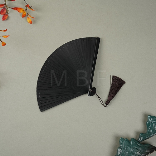 Bamboo Folding Fan with Tassel PW-WG8E673-06-1