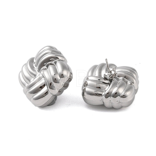 304 Stainless Steel Earrings EJEW-O004-13P-1