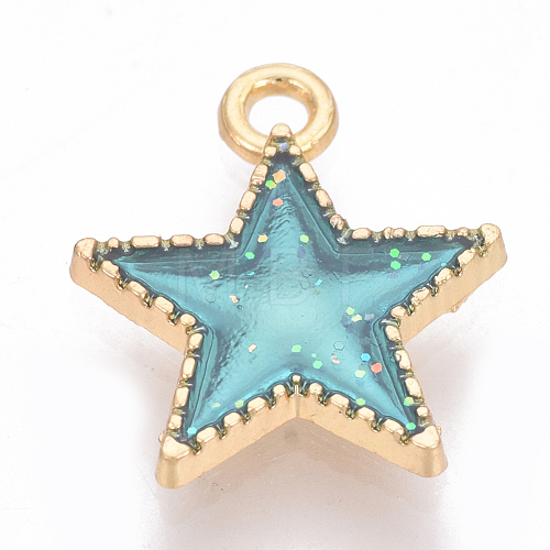 Alloy Enamel Charms X-PALLOY-T046-10C-1