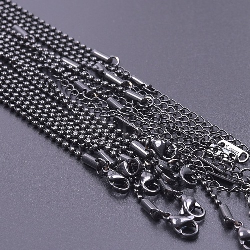 2MM Unisex 304 Stainless Steel Ball Chains Necklaces YT0712-4-1