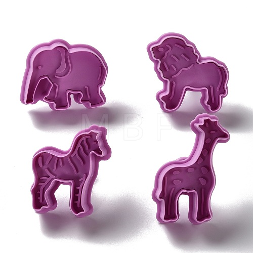 Animal Themed PET Plastic Cookie Cutters DIY-K056-13-1