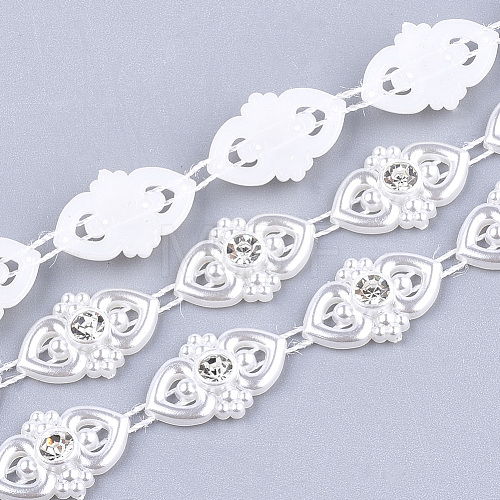 ABS Plastic Imitation Pearl Beaded Trim Garland Strand AJEW-S073-23-1