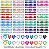 AHADERMAKER 20 Sheets 20 Colors Transparent Acrylic Rhinestone Stickers DIY-GA0004-49-2