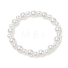 Kids ABS Plastic Imitation Pearl Round Beads Stretch Bracelets BJEW-JB11558-03-2