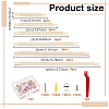 24Pcs Wooden Stretcher Bar for Needlework TOOL-WH0059-087-2