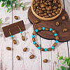 Spray Painted Natural Maple Wood Beads X-CD-TAC0003-01B-7