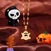 Halloween Stainless Steel Enamel Pendant Necklaces PA5568-1