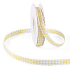 10 Yards Flat Polycotton(Polyester Cotton) Ribbon OCOR-TAC0030-01A-2