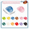   48Pcs 12 Colors Opaque Acrylic Beads SACR-PH0002-23-2