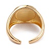 Brass Enamel Cuff Rings RJEW-B034-21-3