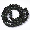 Assembled Synthetic Bronzite and Green Fluorite Beads Strands G-S366-048-2
