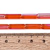 Electroplate Transparent Glass Beads Strands EGLA-Q132-02A-E02-4