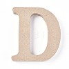 Letter Unfinished Wood Slices LS-DIY-WH0162-62D-1