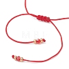 Glass & Seed Beads Braided Bead Bracelets BJEW-MZ00283-02-5