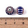 Handmade Millefiori Glass Rondelle Beads LA-UK0001-01-4