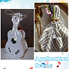 20Pcs Music Alloy Microphone & Word & Guitar Keychains KEYC-SC00042-5