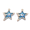 Alloy Enamel Pendants ENAM-F143-04B-G-2