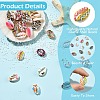 36Pcs 12 Styles Printed Natural Cowrie Shell Beads SHEL-YW0001-26-5