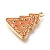 Christmas Theme Alloy Enamel Pendants ENAM-Q509-01KCG-08-2