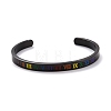 Rainbow Pride Cuff Bangle BJEW-F419-14EB-1