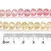 Transparent Painted Glass Beads Strands X1-DGLA-A034-T8mm-A09-3