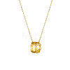 Retro Style 303 Stainless Steel Coin Circle Pendant Cable Chain Necklaces for Women FS-WG2B7EF-02-1