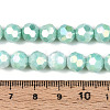 Anti-Tarnish Electroplate Glass Beads Strands EGLA-T021-8mm-15-11-4