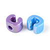 UV Plating Opaque Acrylic European Beads OACR-M027-03C-3
