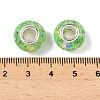 Transparent Resin Rondelle European Beads RESI-S023-05-3