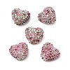 Sparkling Acrylic Heart Beads with Rhinestone Embellishment OACR-NH0001-02A-02-1